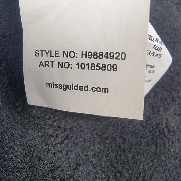 Missguided Faux Leather Short Black Size 10 - Picture 10 of 14